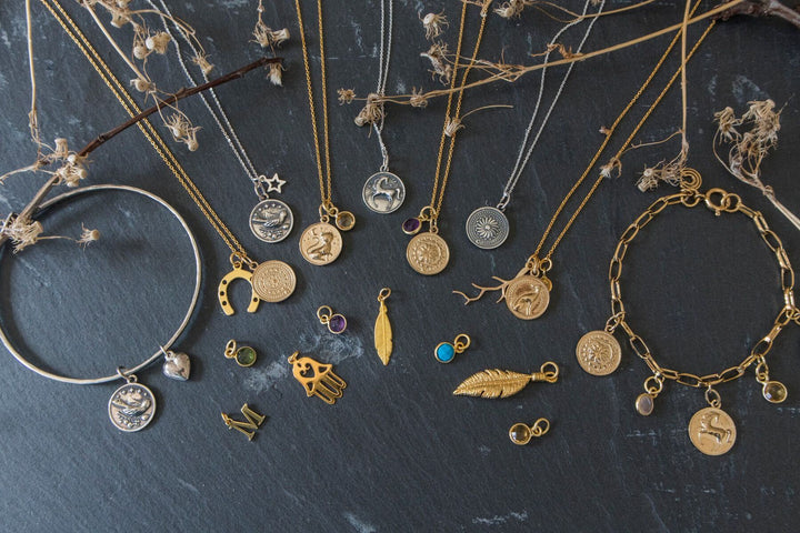 Gold Vermeil Enchanted Animals Cat Necklace