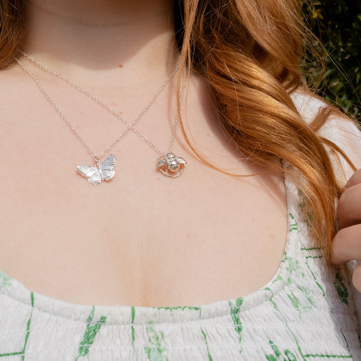 Sterling Silver Butterfly Necklace
