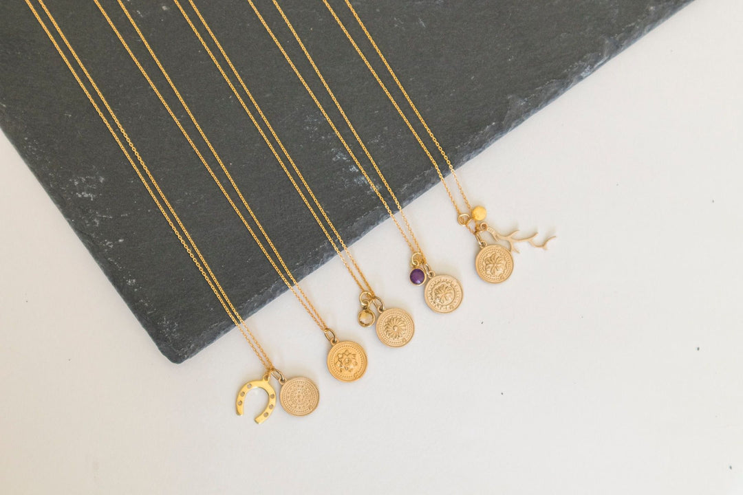 Gold Vermeil Enchanted Animals Cat Necklace