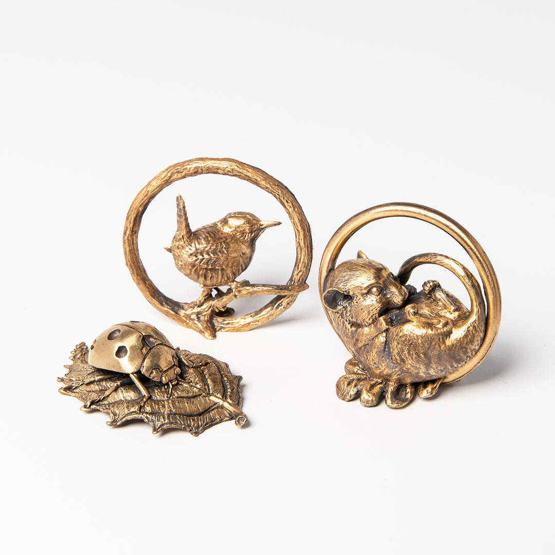 Wren Bronze Miniature Sculpture