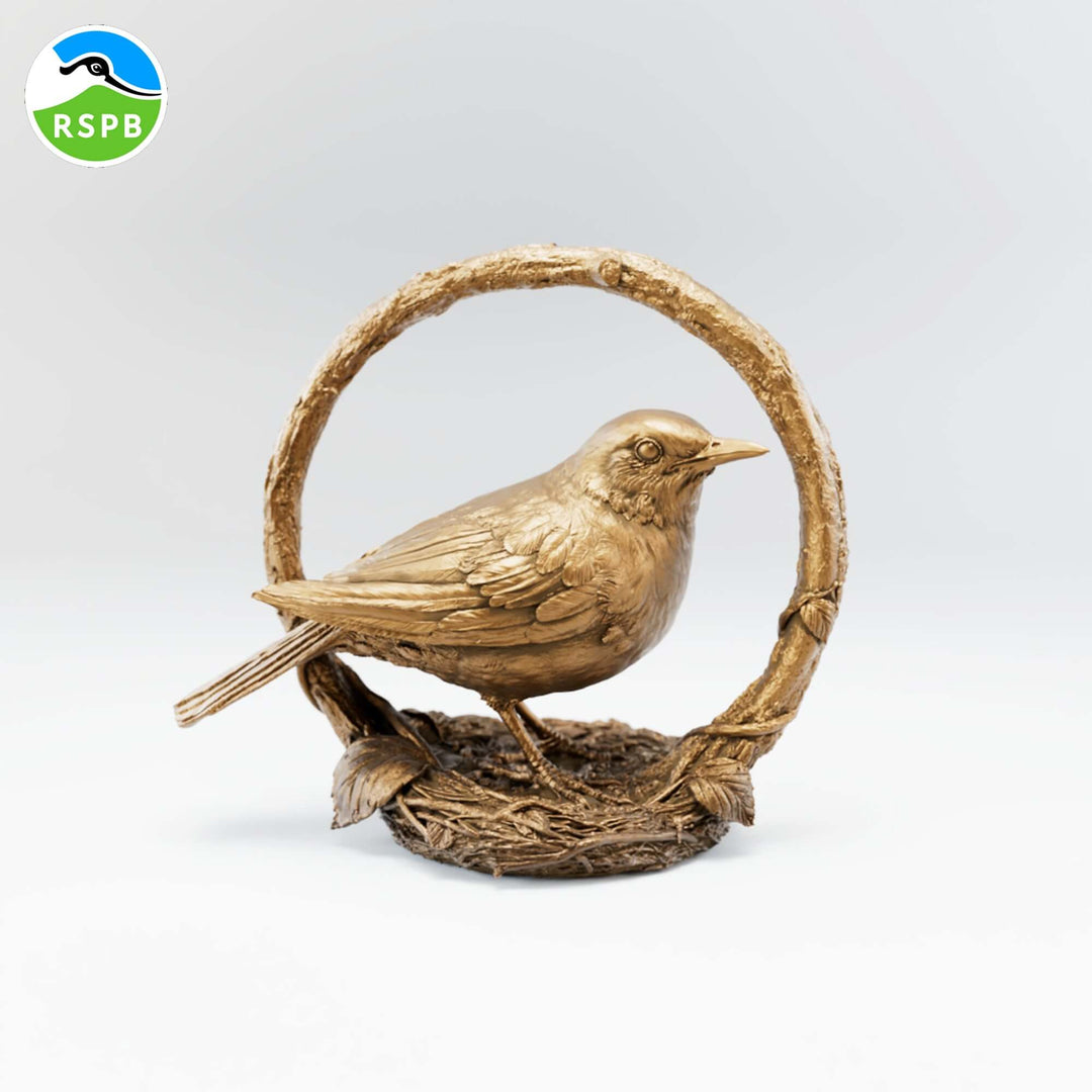 Blackbird Bronze Miniature Sculpture
