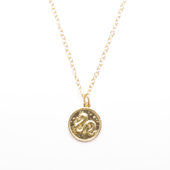 18ct Gold Vermeil Enchanted Animals Dragon Necklace