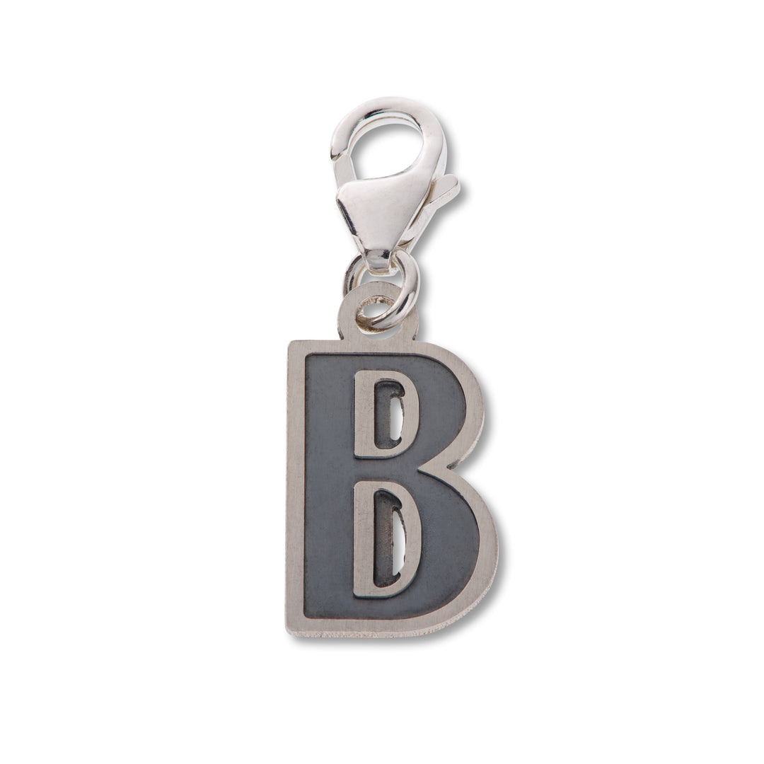 Comic Book Style Letter B Alphabet Charm