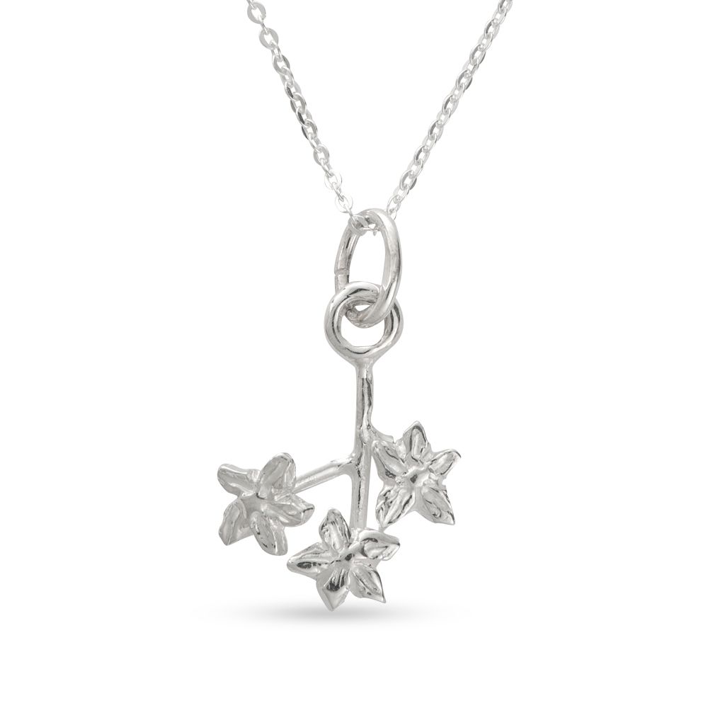 Forget-Me-Not Posey Necklace in Sterling Silver – Handmade Floral Jewellery