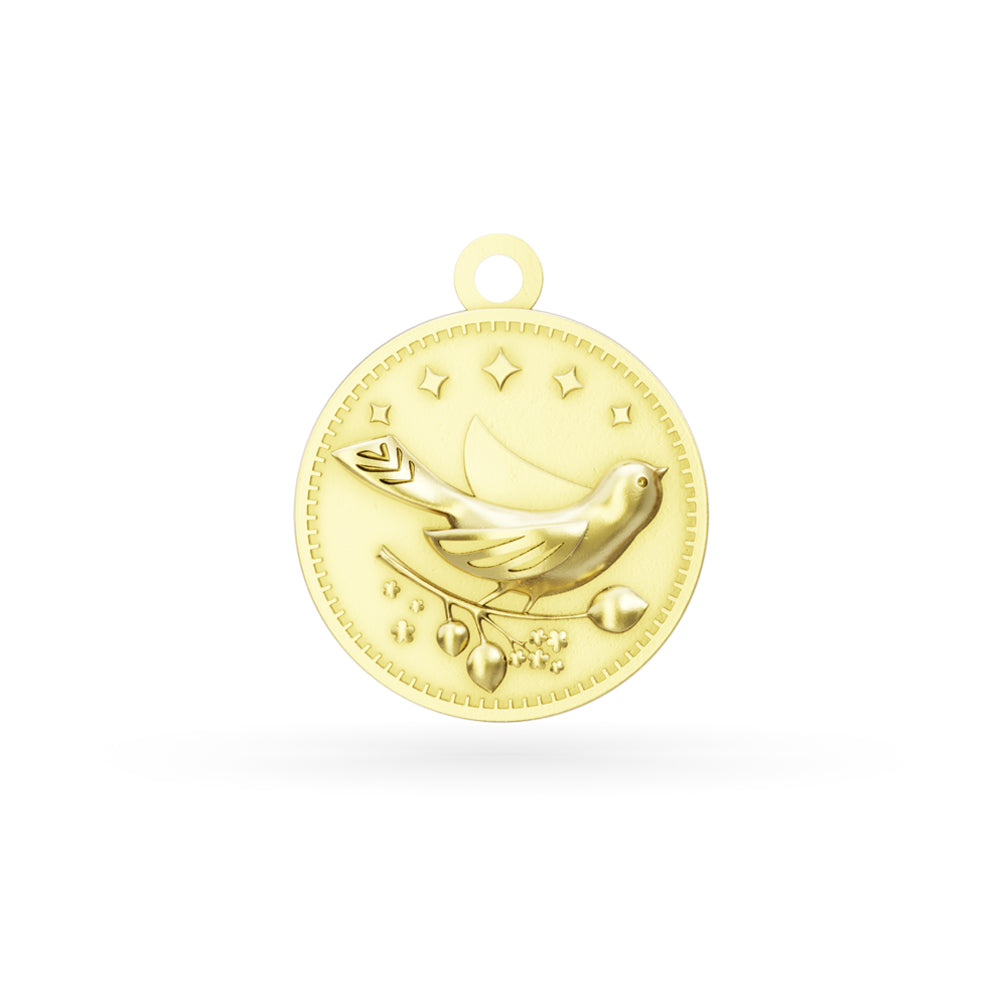Gold Vermeil Enchanted Animals Bird Charm