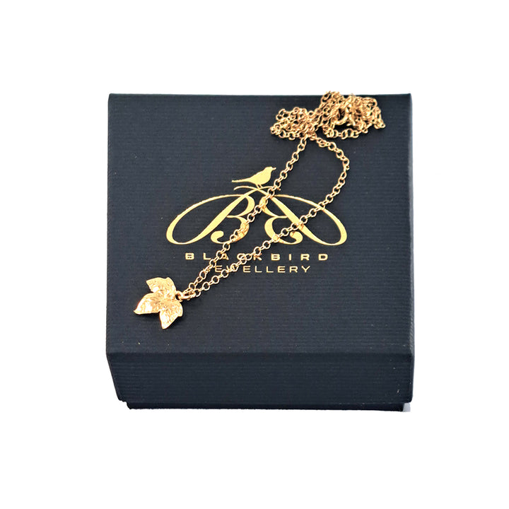 18ct Gold Vermeil Ivy Leaf Necklace