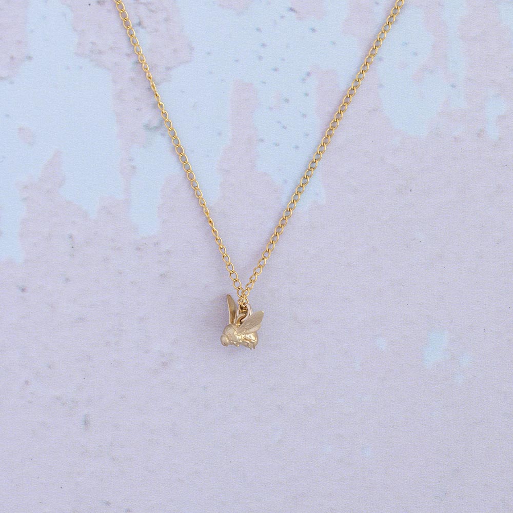 18ct Gold Vermeil Bee in Flight Charm