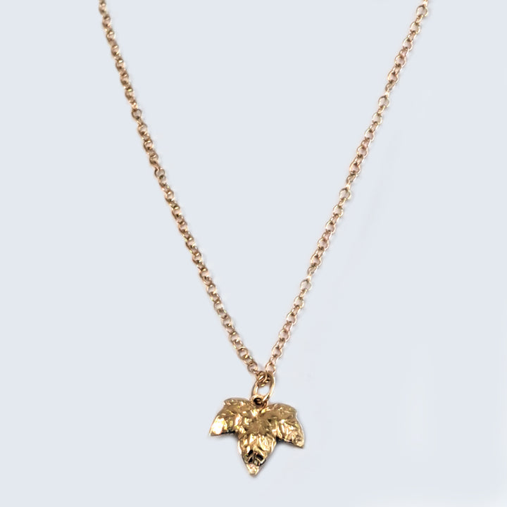 18ct Gold Vermeil Ivy Leaf Necklace