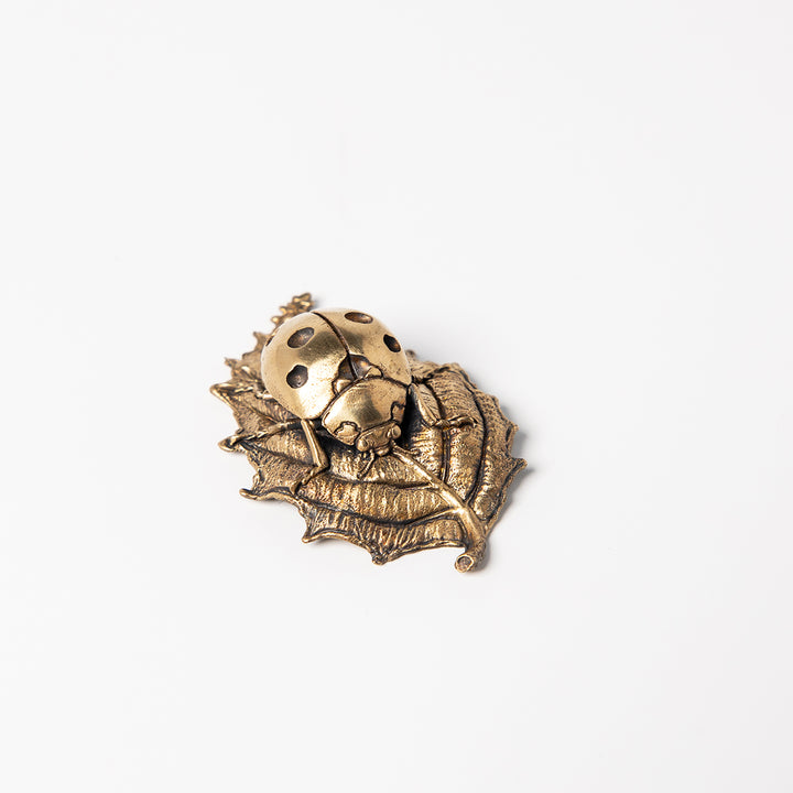 Ladybird Bronze Miniature Sculpture
