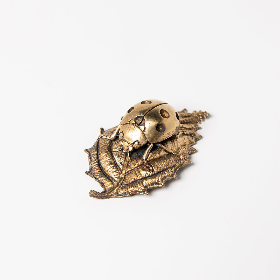 Ladybird Bronze Miniature Sculpture