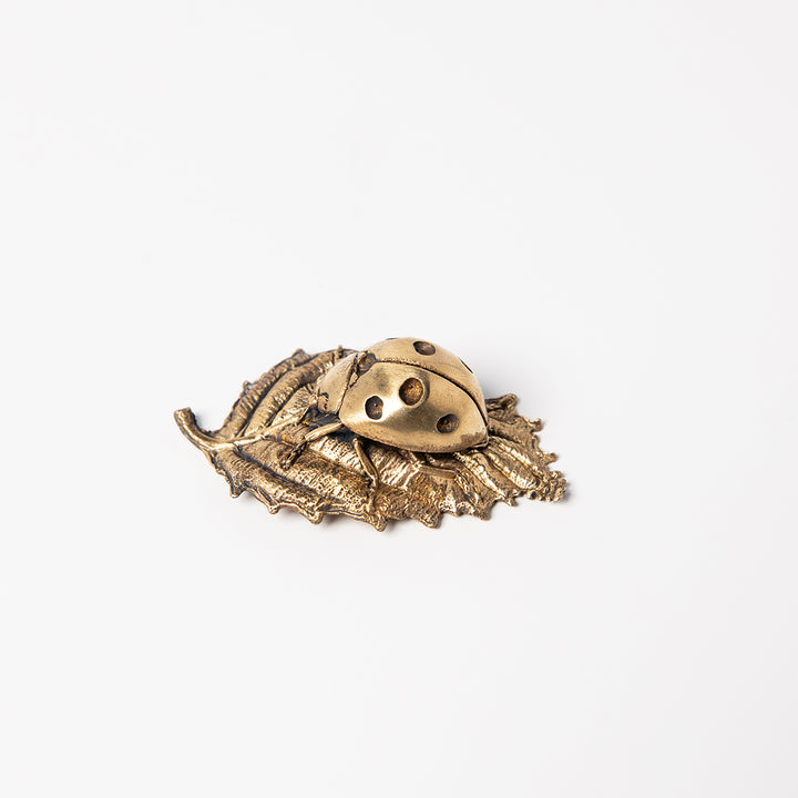 Ladybird Bronze Miniature Sculpture