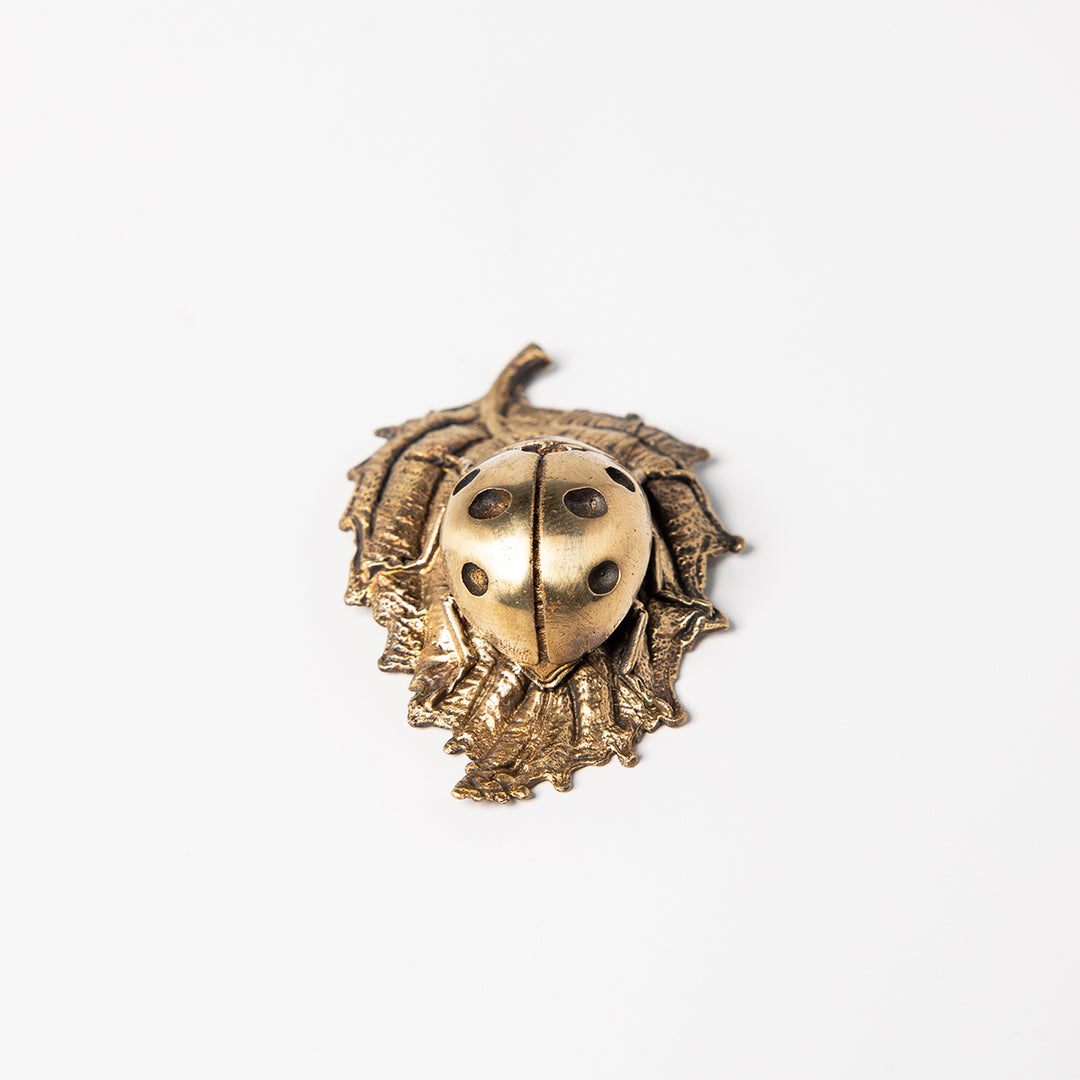 Ladybird Bronze Miniature Sculpture