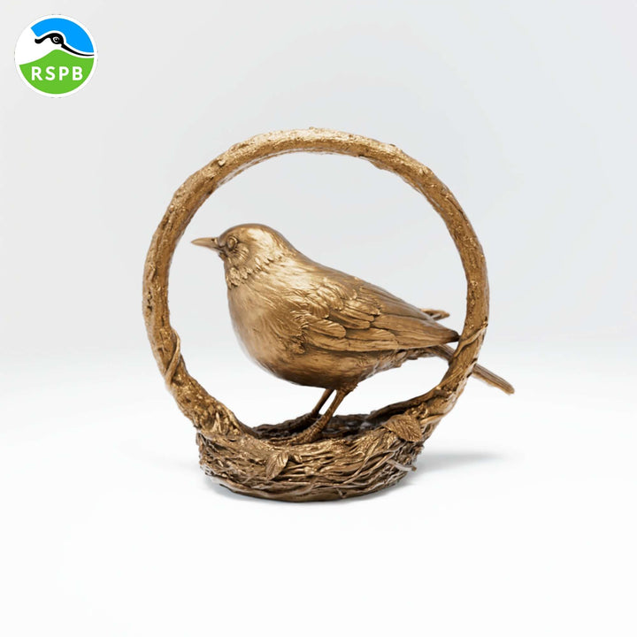 Blackbird Bronze Miniature Sculpture