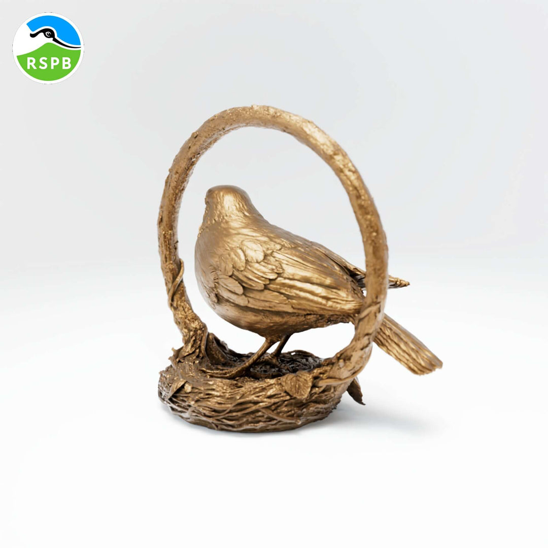 Blackbird Bronze Miniature Sculpture