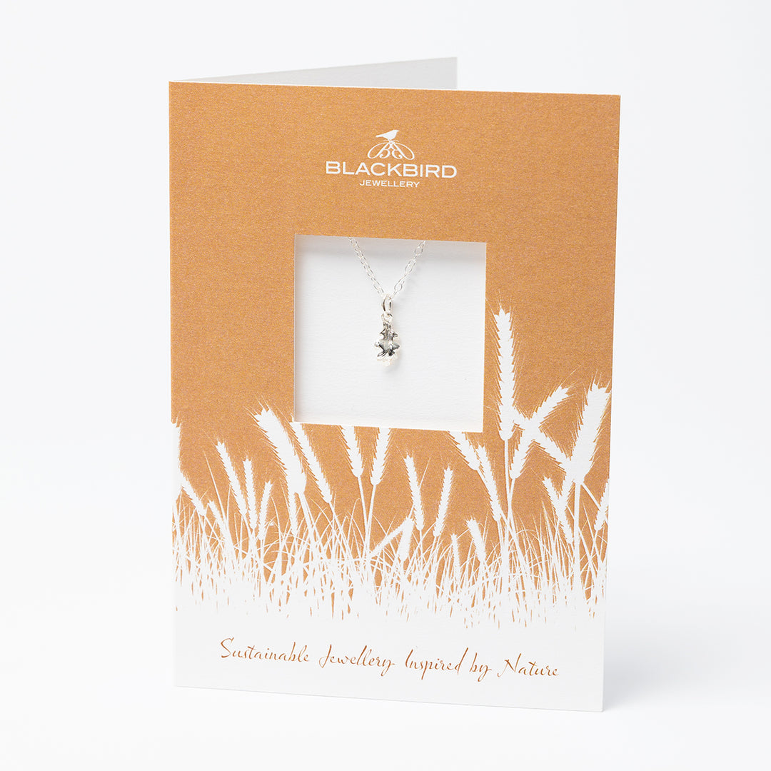 Oak leaf Necklace Greeting Card