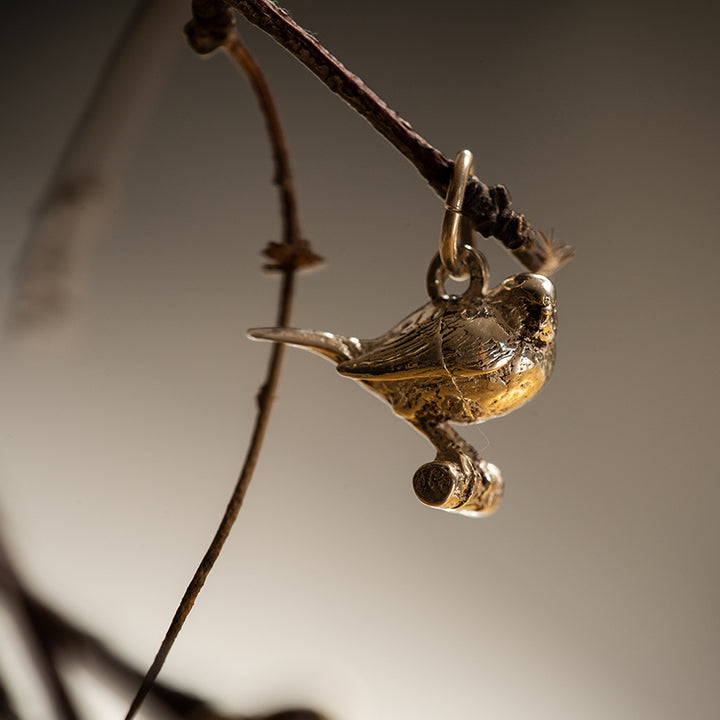 18ct Gold Vermeil Robin Necklace