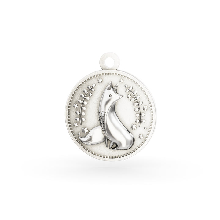 Sterling Silver Enchanted Animals Fox Charm