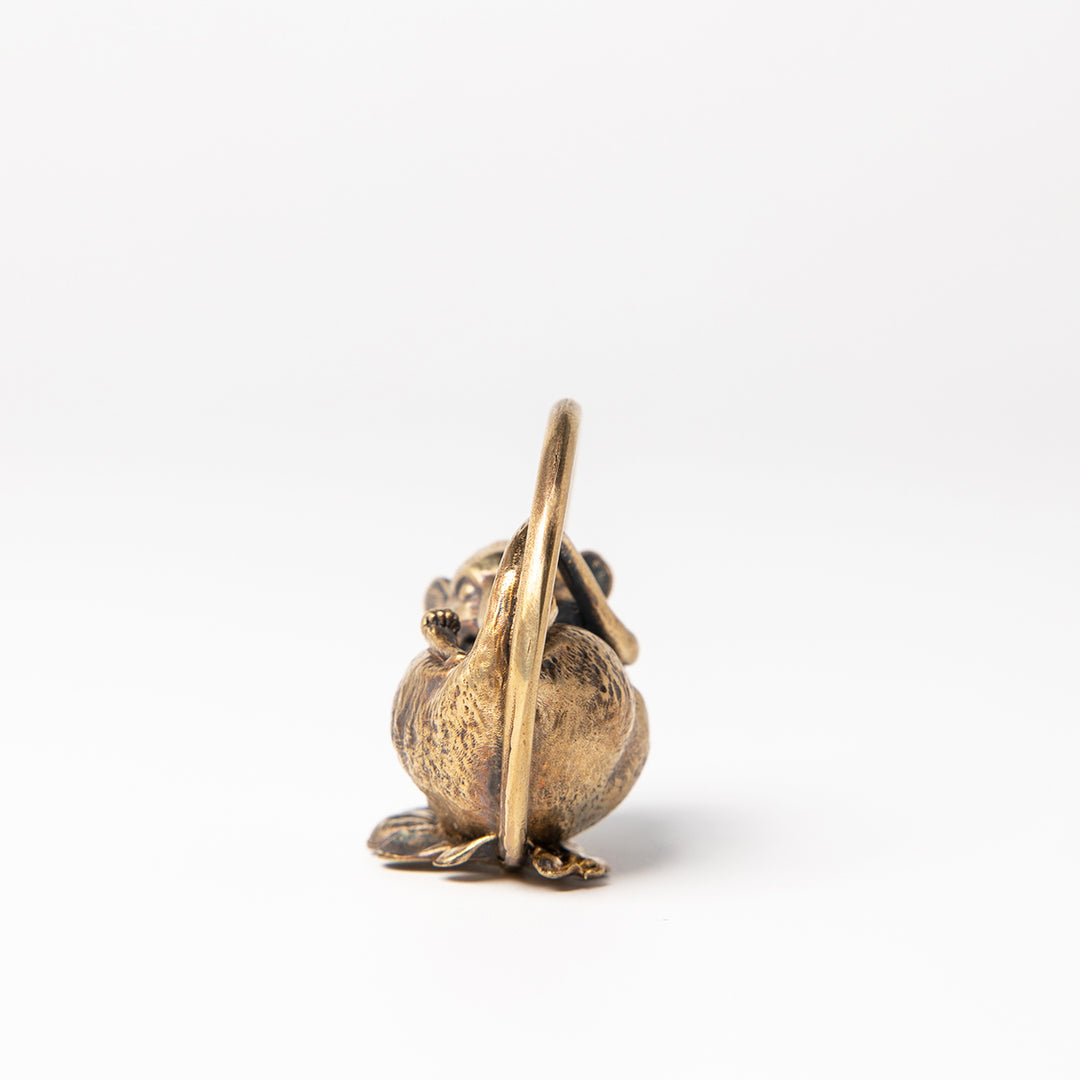 Sleepy Dormouse Bronze Miniature Sculpture