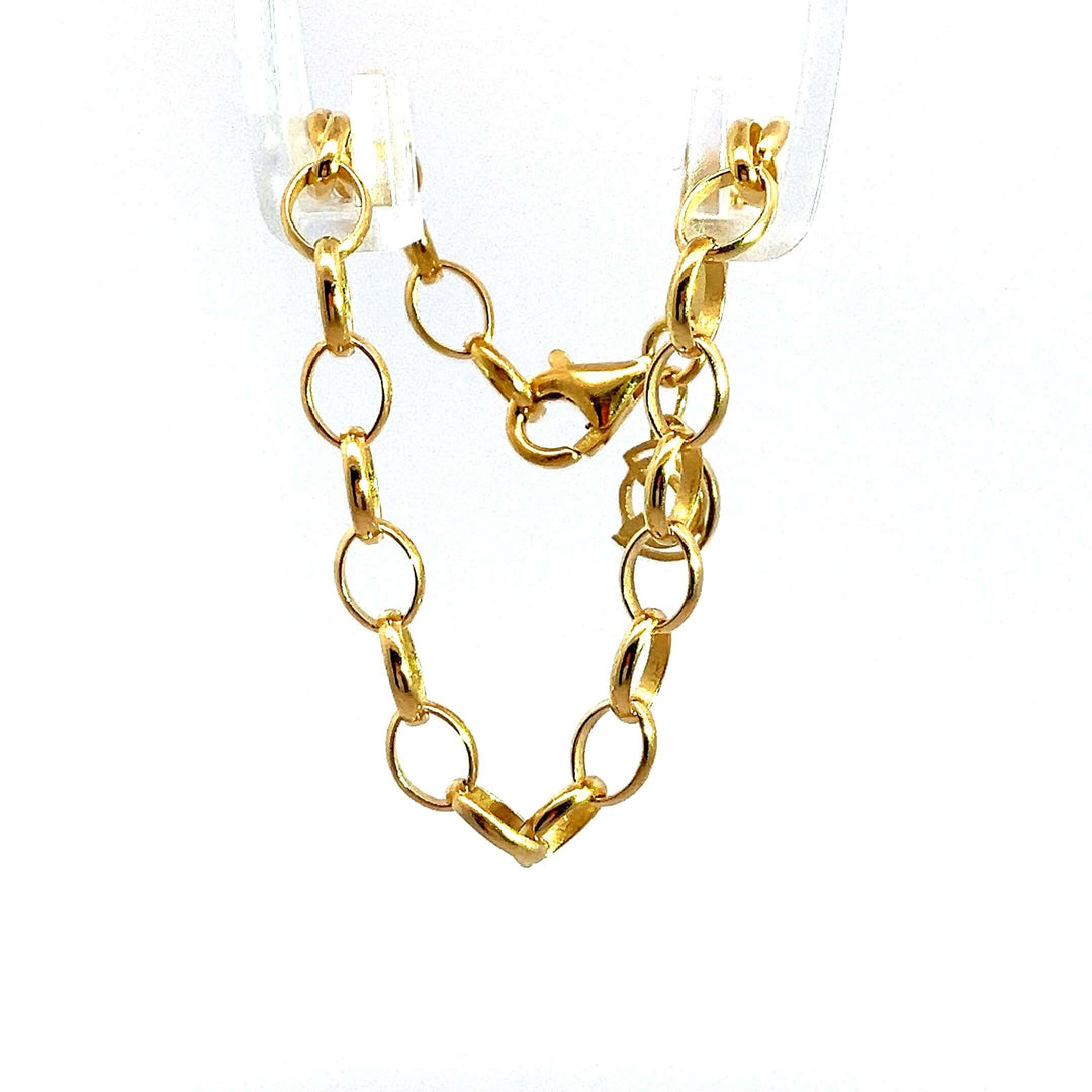 Belcher Chain Bracelet (18ct Gold Vermeil)