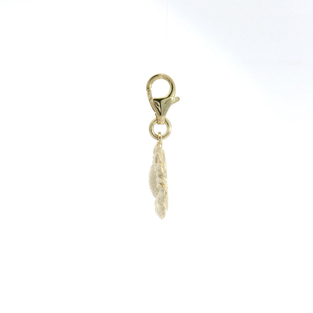 18ct Gold Vermeil Sunflower Charm