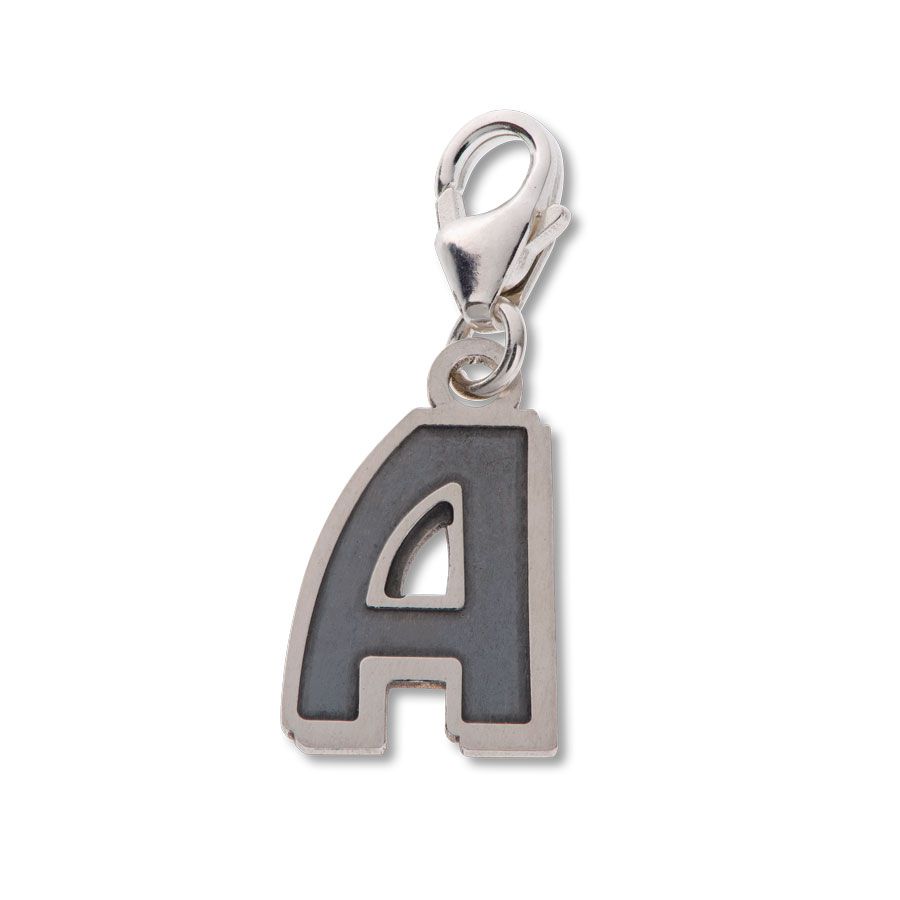 Comic Book Style Letter A Alphabet Charm
