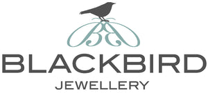 Blackbird Jewellery logo featuring a blackbird perched on a decorative ‘BB’ monogram