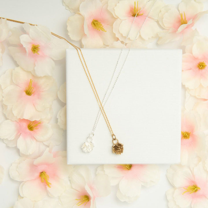 18ct Gold Vermeil Cherry Blossom Necklace