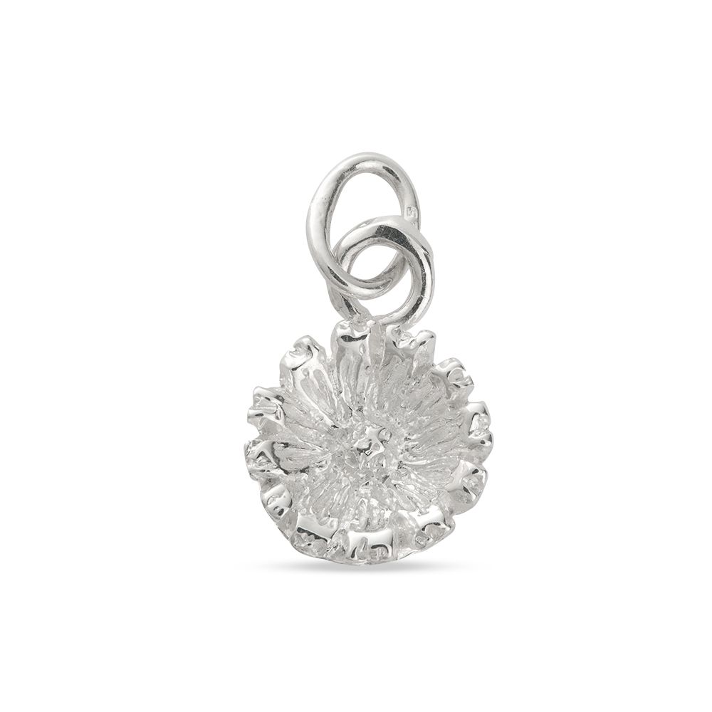 Sterling Silver Daisy Charm – Handmade April Birth Flower Jewellery