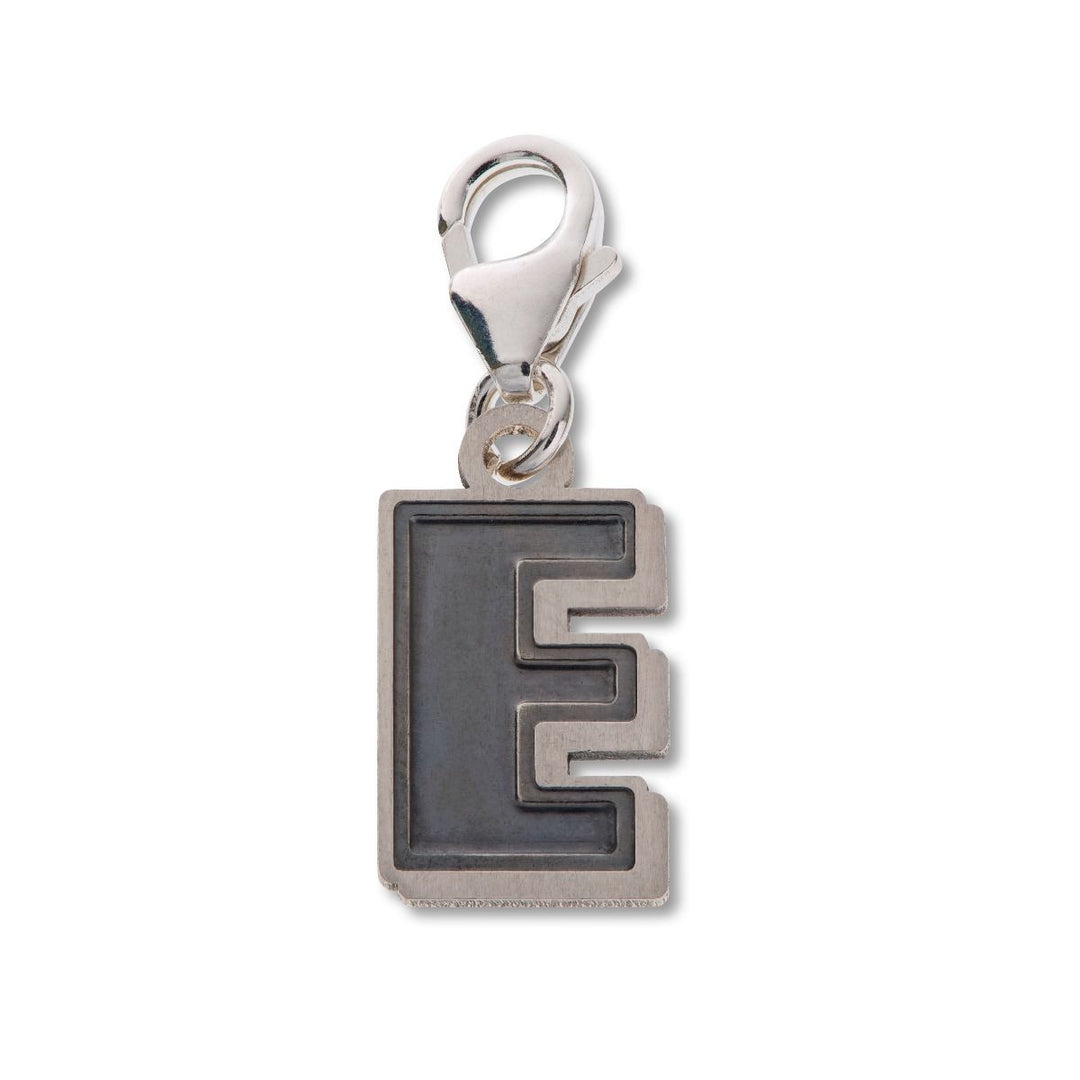 COMIC BOOK STYLE LETTER E ALPHABET CHARM