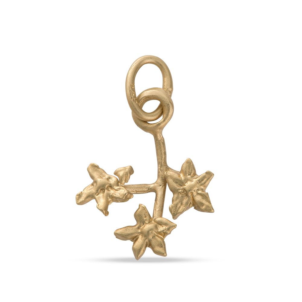Forget-Me-Not Posy Charm in Gold Vermeil – Handmade Floral Jewellery