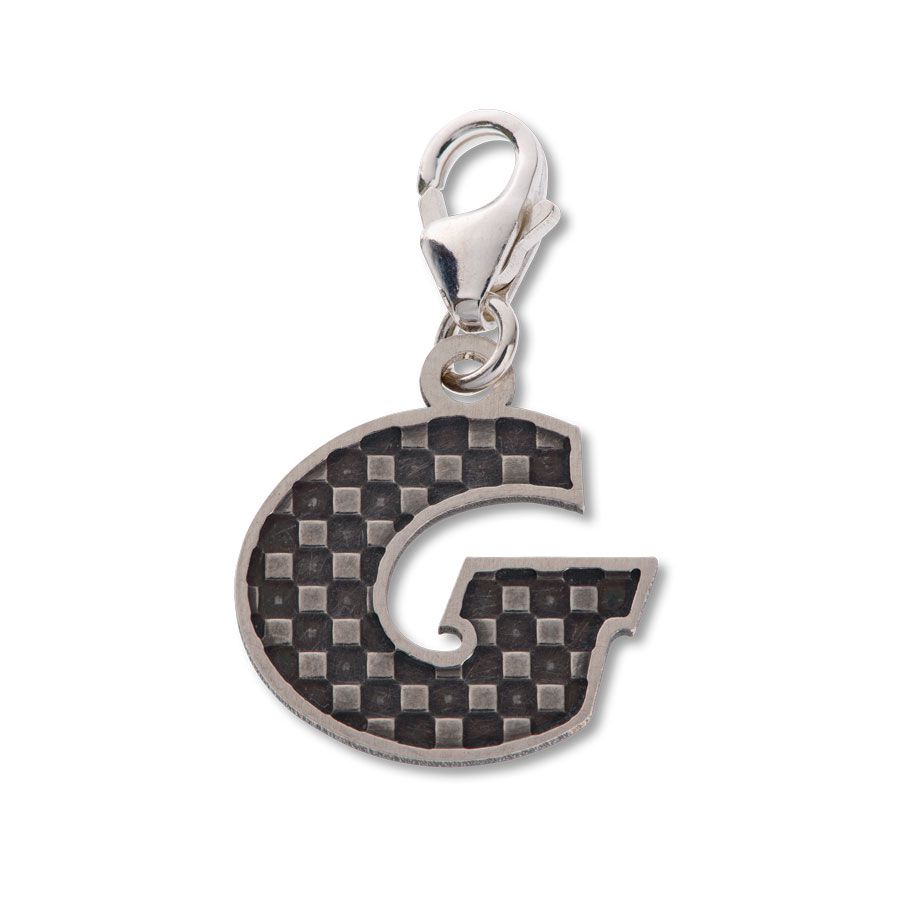 Comic Book Style Letter G Alphabet Charm