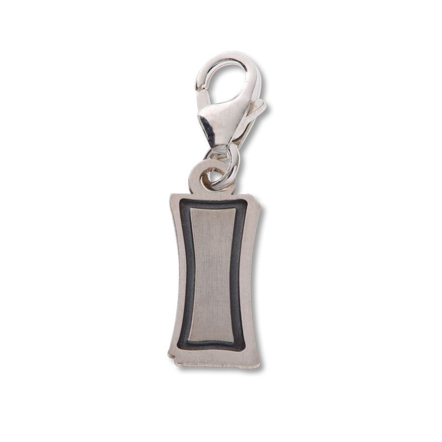 Comic Book Style Letter I Alphabet Charm