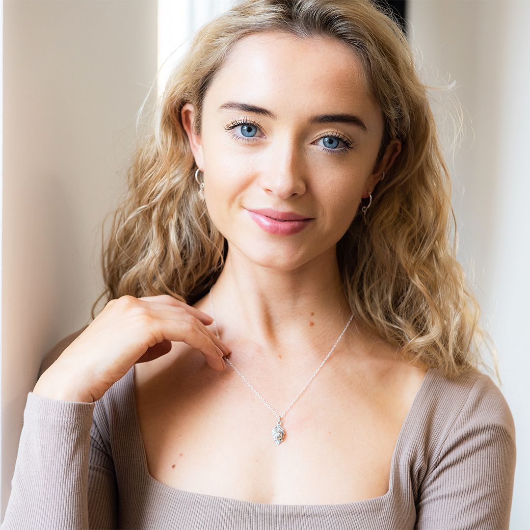 Ladybird Charm Necklace Sterling Silver