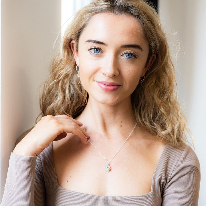 Ladybird Charm Necklace Sterling Silver
