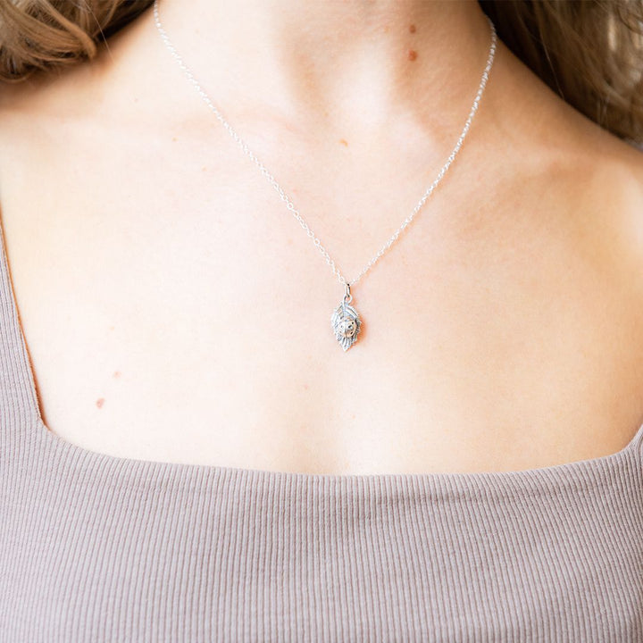 Ladybird Charm Necklace Sterling Silver