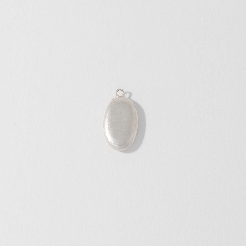 Seashore Large Sterling Silver Pebble Charm