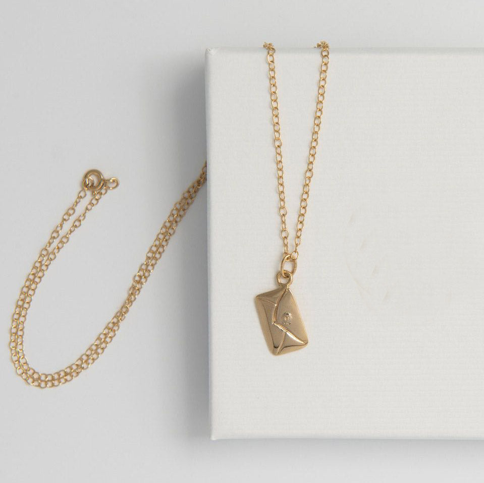 18ct Gold Vermeil Traditional Love Letter Necklace