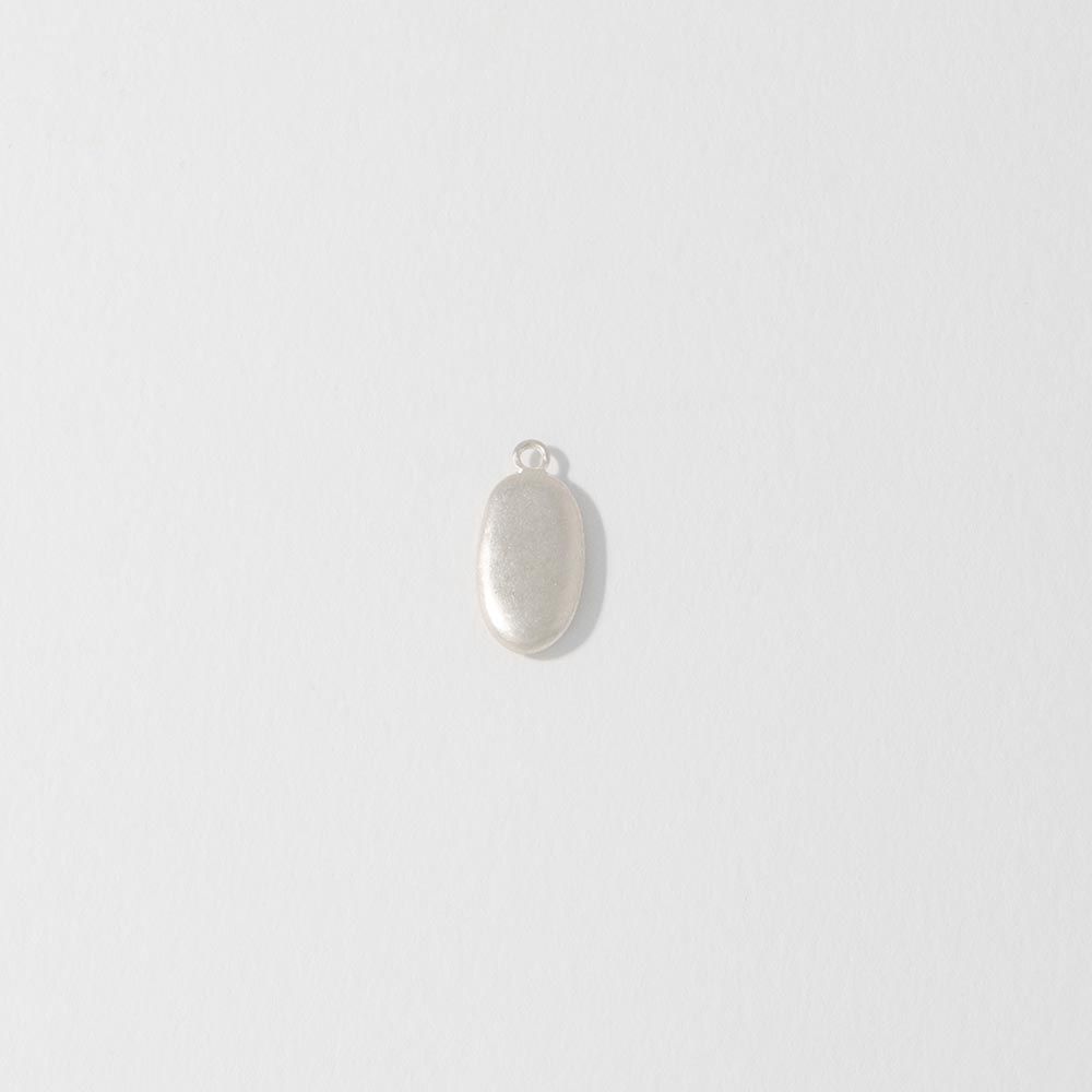 Seashore Medium Sterling Silver Pebble Charm