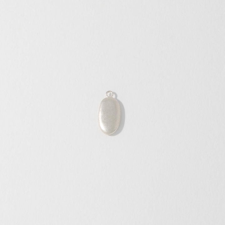 Seashore Medium Sterling Silver Pebble Charm