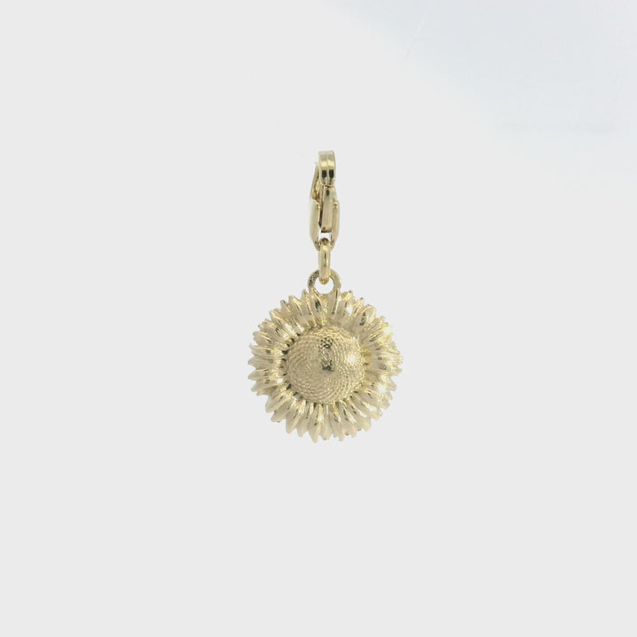 18ct Gold Vermeil Sunflower Charm