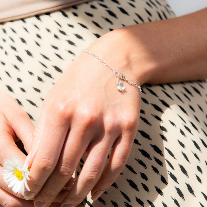 Sterling Silver Primrose Charm Bracelet