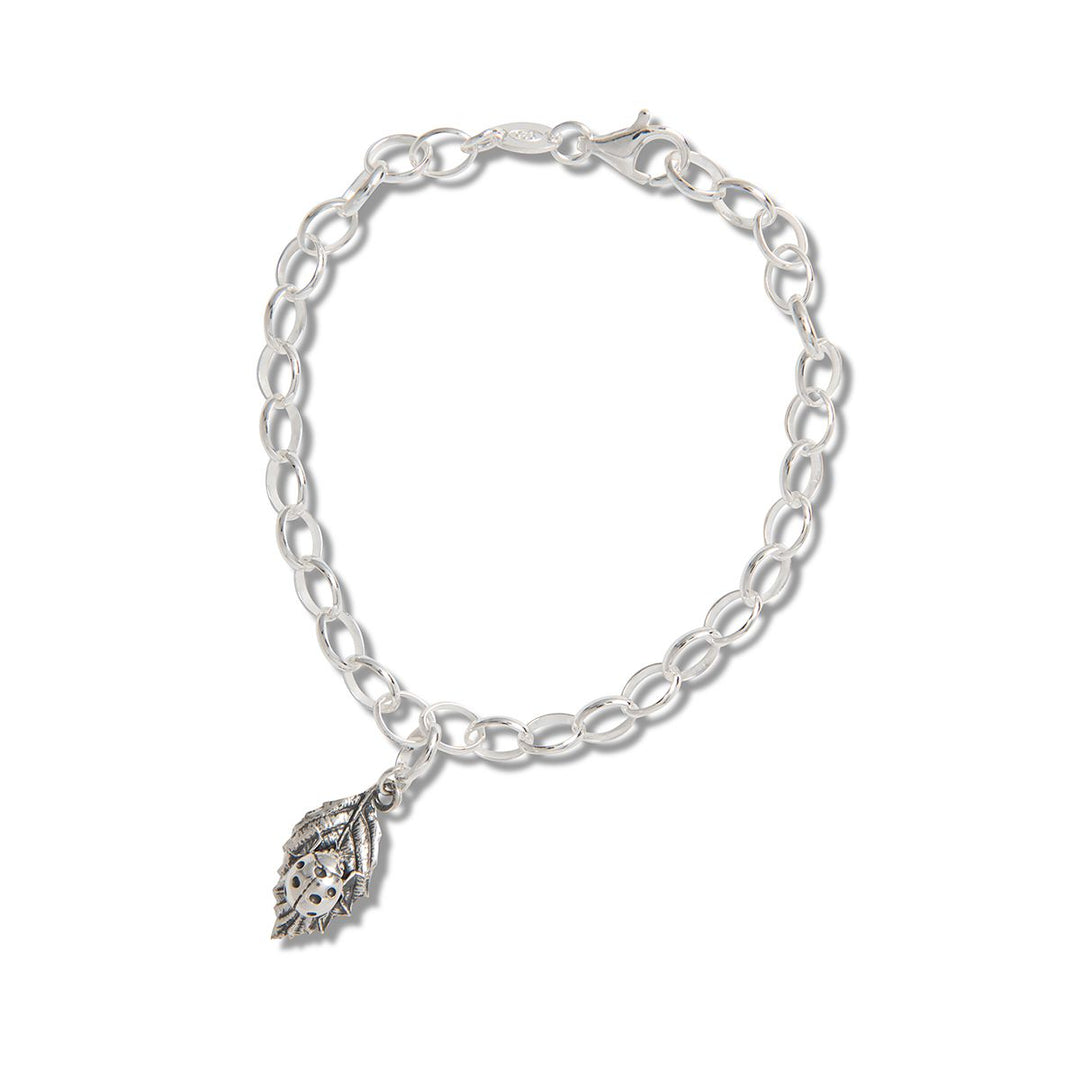 Sterling Silver Ladybird Charm Bracelet