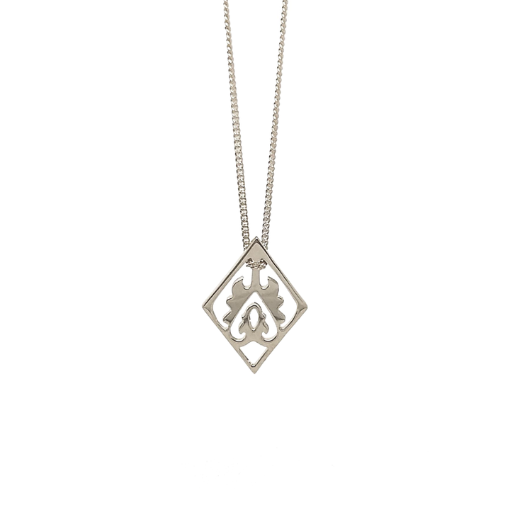 Sterling Silver Ace of Diamonds Necklace