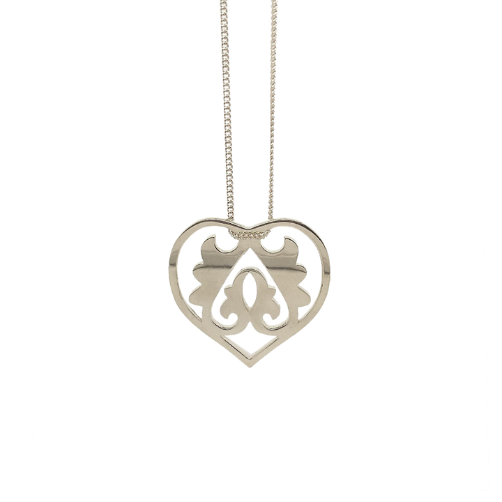Sterling Silver Ace of Hearts Necklace