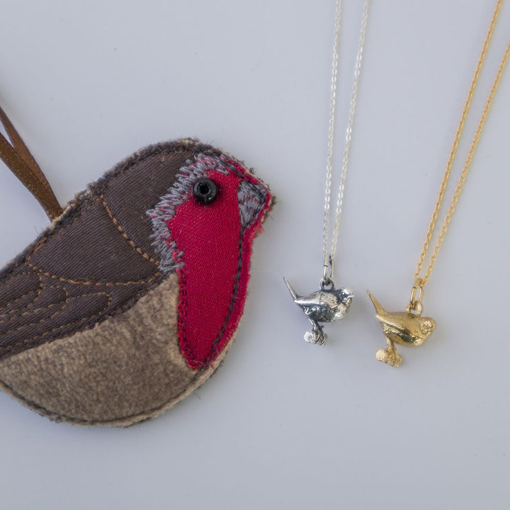 Sterling Silver Robin Necklace