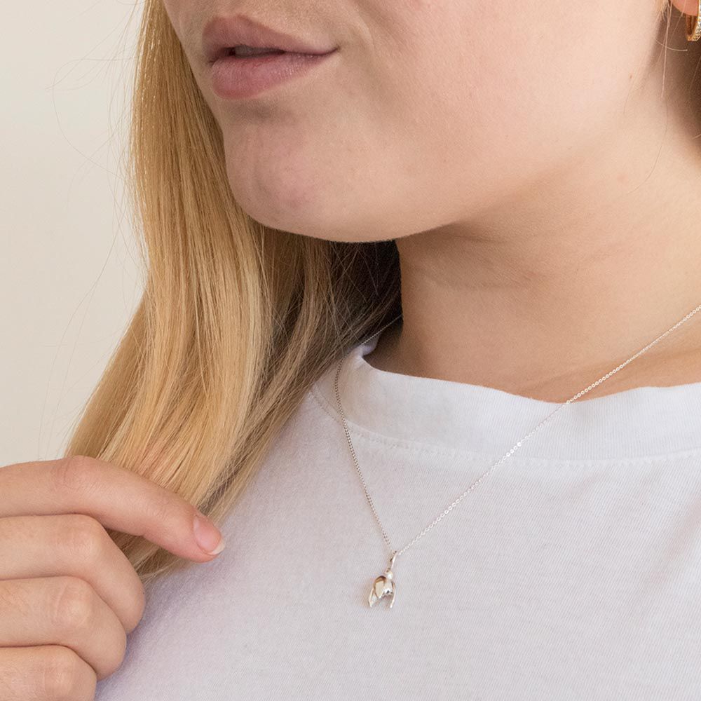 Sterling Silver Snowdrop Charm