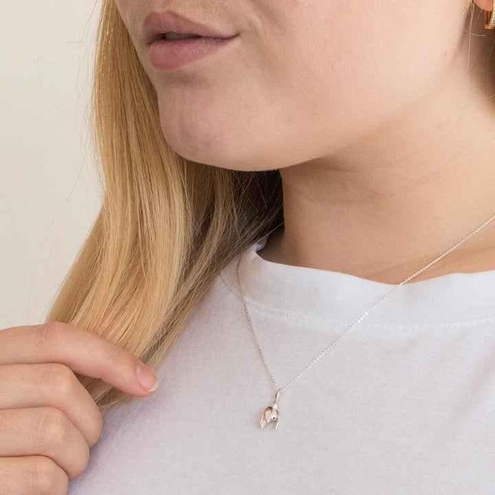 Sterling Silver Snowdrop Charm