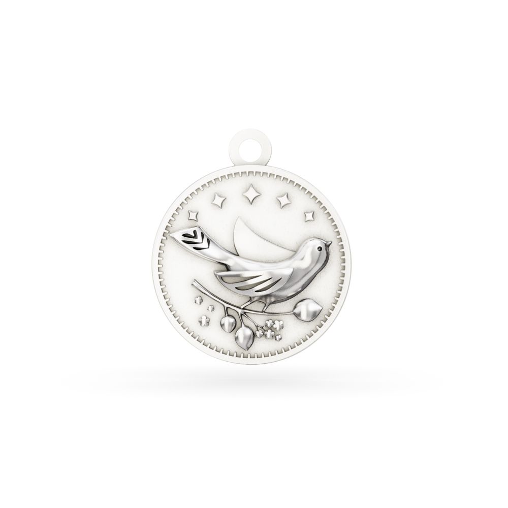 Sterling Silver Enchanted Animals Bird Charm