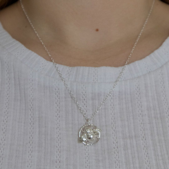 Sterling Silver Queen Bee Necklace