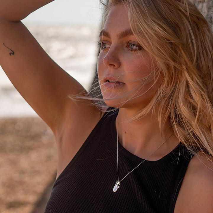 Sterling Silver Medium Pebble Necklace